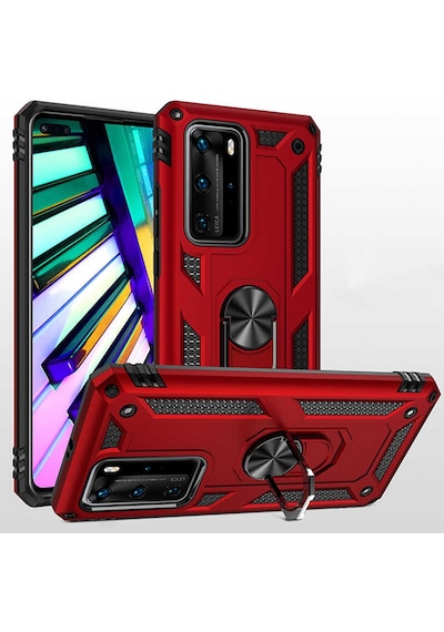 Huawei P40 Pro Kılıf Zore Vega Kapak Gri