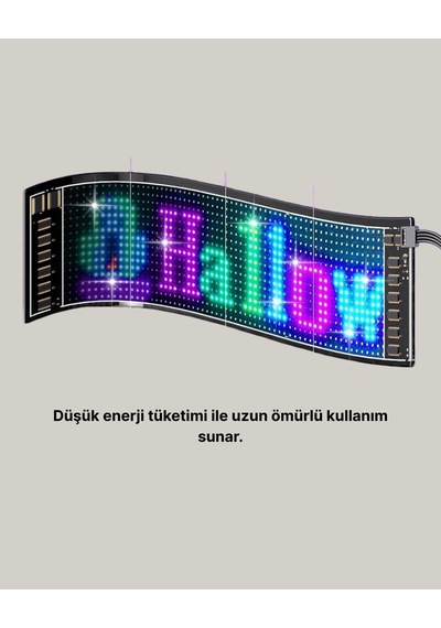 Gece Kullanıma Uygun Pixel Rgb Led Panel Estetik Atmosfer Işığı Belirtilmemiş