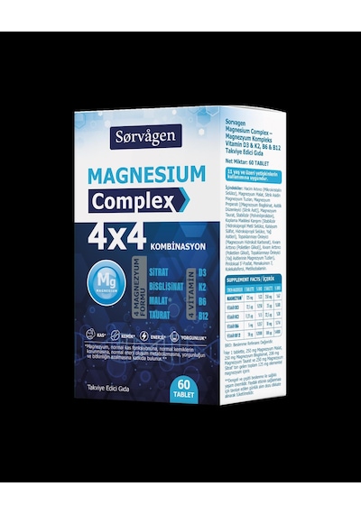 Sorvagen 4x4 Magnezyum Complex - 60 Tablet