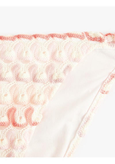 Koton Koton X Sibil Çetinkaya - Yanları Bağlamalı İpli Kroşe Bikini Altı Pembe Desenli 6sak00215mm Koton Koton X Sibil Çetinkaya - Yanları Bağlamalı İpli Kroşe Bikini Altı Pembe Desenli 6sak00215mm