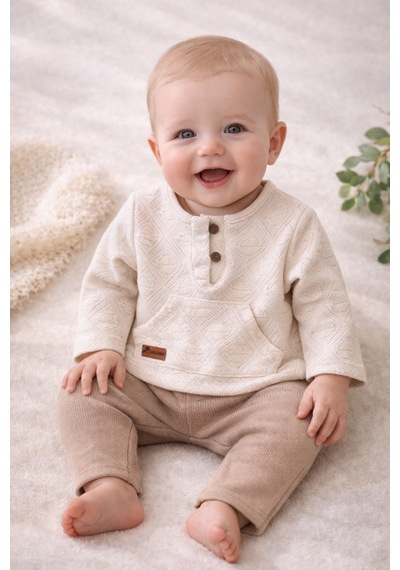 Uğur Bebe %100 Pamuk Organik Triko Bebek Takımı Erkek Bebek Kazak Alt Set Yumuşak Premium Ekru Sütlü Kahverengi Ekru Sütlü Kahverengi Uğur Bebe %100 Pamuk Organik Triko Bebek Takımı Erkek Bebek Kazak Alt Set Yumuşak Premium Ekru Sütlü Kahverengi Ekru Sütlü Kahverengi