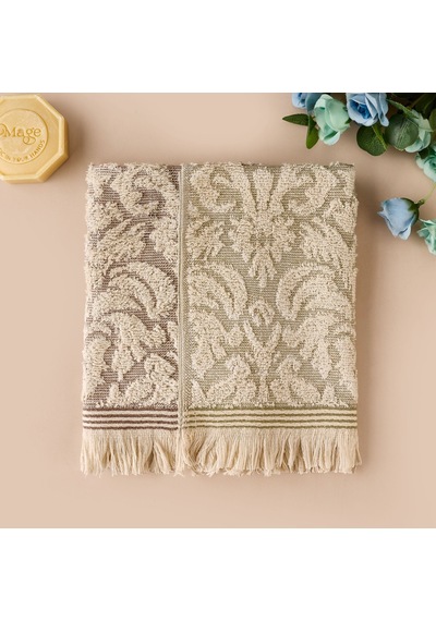 Soft 2'li Mutfak Havlusu - Yeşil / Bej - 30x50 Cm Çok Renkli