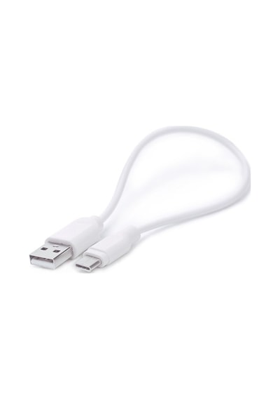 Syrox C69 Type-C Powerbank Usb Şarj Kablo 25Cm Beyaz