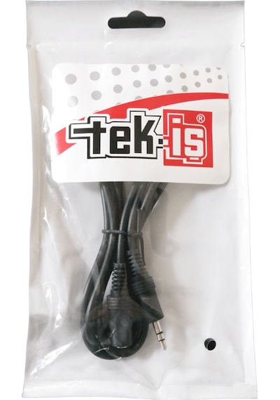 Tek-iş Aux Stereo Ses Aktarım Uzatma Kablosu 3.5mm Jak Erkek Dişi 1.5 Metre