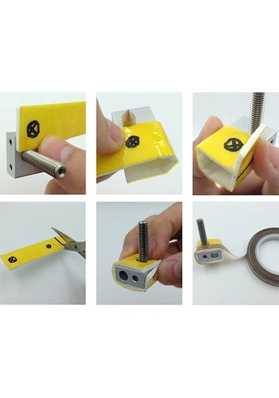 Koodmax 2 Adet 3d Yazıcı Isıtma Bloğu İzolasyonu Pamuğu 74x20mm