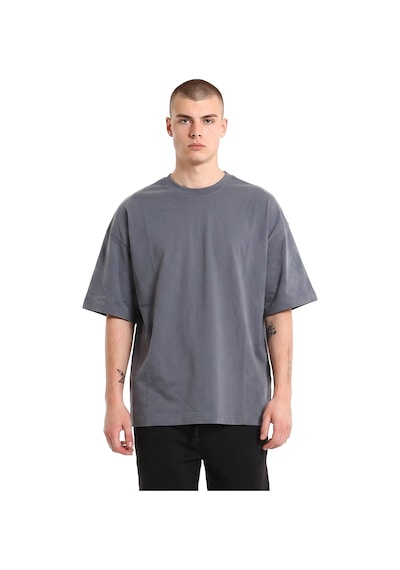 Sportive Corin Oversize Erkek Antrasit Günlük Stil T-shirt 26ye0016-kgrı Gri