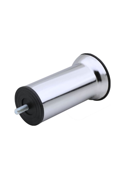 Metal Ayak Vidalı Pasolu Mobilya Yatak Koltuk Baza Ayağı Metal 4 Adet 10cm Krom 10mm Vidalı Krom