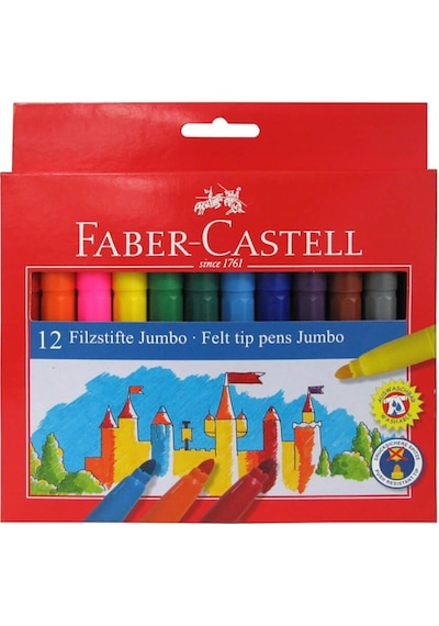 Faber-Castell Jumbo Keçeli Kalem 12’li