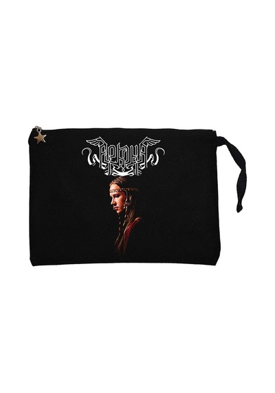 Arkona Zhizn Vo Slavu Siyah Clutch Astarlı Cüzdan / El Çantası Siyah