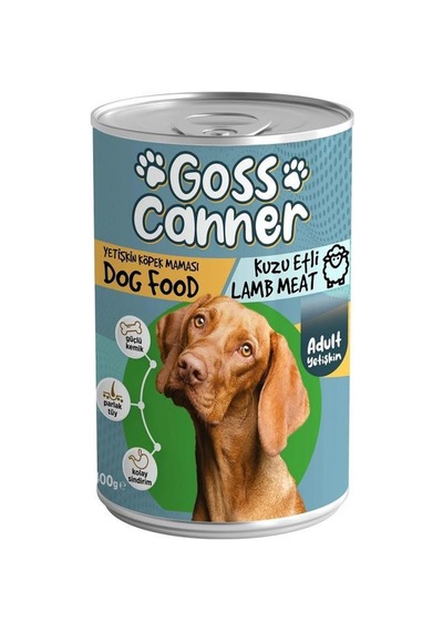 Goss Canner Kuzu Etli Yetişkin Köpek Konservesi 400 G