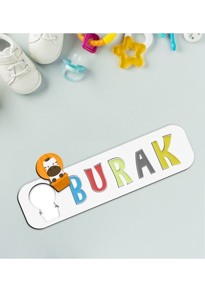 Bk Toys Çocuklara Özel İsimli Figürlü Ahşap Eğitici Yapboz Puzzle-6