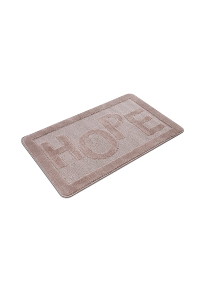 Doğal Kaymaz Taban Banyo Paspas Uzun Ömürlü Yumuşak Dokulu Su Emici Yıkanabilir Hope 60x100 Vizon