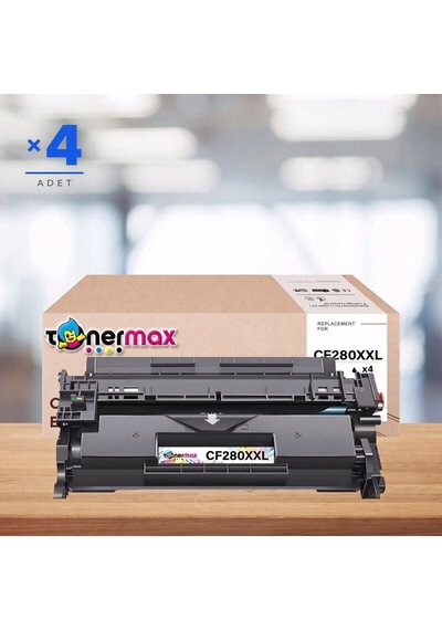 Hp Laserjet Pro 400 M425dn Muadil Toner Çipli Cf280xxl 4'lü