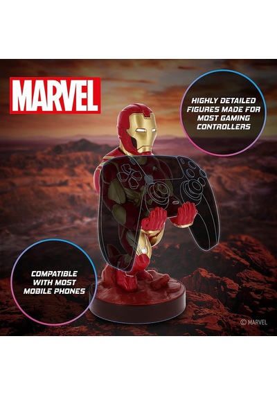 Iron Man Dualsense Dualshock Oyun Kolu Kablo Tutucu Telefon Uyum