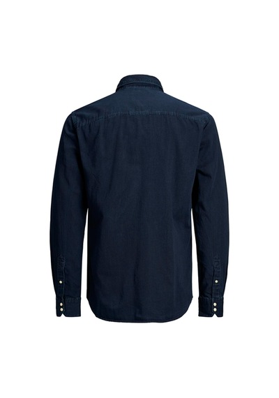 Jack & Jones Jjesherıdan Shırt L/s Noo Lacivert Erkek Uzun Kollu Gömlek Lacivert