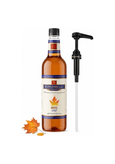 Simonelli Akçaağaç Maple Aromalı Kahve ve Kokteyl Şurubu 700 ML + Pompa