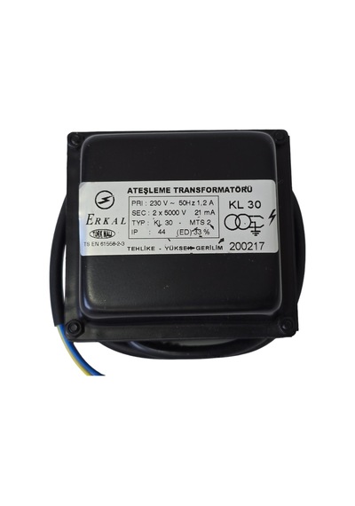 Erkal Kl30 Ateşleme Trafosu 230v 50hz 1.2a 2x5000v 21ma Ip44