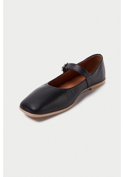 Mubiano Hakiki Deri Collection Kadın Babet Siyah -mcmng24450-s Siyah