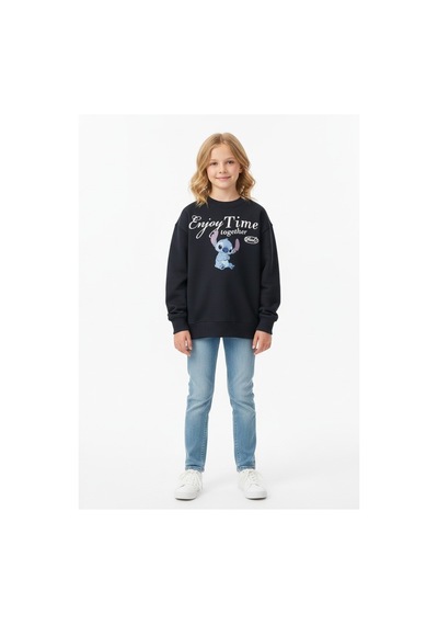 Seabubbles Stitch Çocuk Sweatshirt St09527 Lacivert