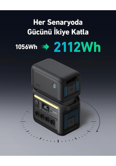 Anker Solıx BP1000X Ekstra Batarya 1056WH (Anker Solıx C1000X Uyumlu) -A1761