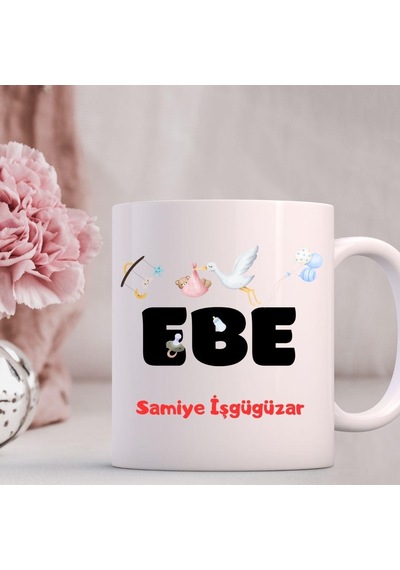 Ebelere Özel Tasarımlı Kupa Bardak Saydam