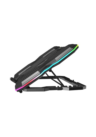Icecore Siyah 5 Fanlı Alüminyum 9-17 Inç Rgb Notebook Soğutucu Stand Sx-25rgb