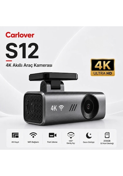 Carlover S12 4K Araç Kamerası
