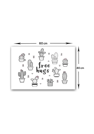 Decorita Free Hugs | Cam Ocak Arkası Koruyucu | 40 cm x 60