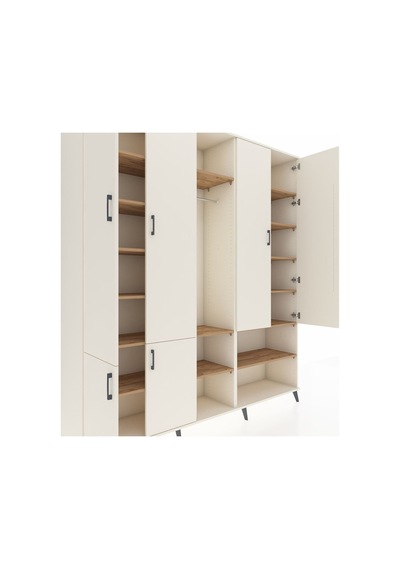 Hyperion Dolap 15 Raflı 5 Kapaklı Tek Askılı 220x44x243 Aytaşı-aytaşı/çam Aytası/atlas Çam Hyperion Dolap 15 Raflı 5 Kapaklı Tek Askılı 220x44x243 Aytaşı-aytaşı/çam Aytası/atlas Çam
