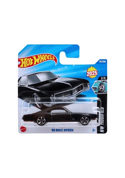 Hot Wheels '66 Buick Riviera - Hw Modified Siyah 1/64 Diecast Model Araba Çok Renkli