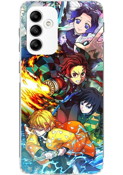 Samsung Galaxy A05s Uyumlu Demon Slayer Efsanesi:iblis Avcıları Baskılı Silikon Kılıf Renkli
