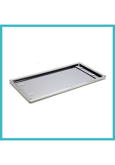 Bezos Dikdörtgen Krom Plakalık Araba Plaka Altlığı 30x16cm Dfnbez