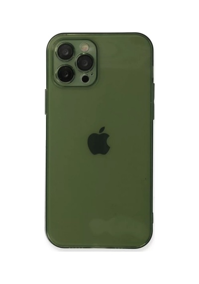 Newface Apple İphone 12 Pro Kılıf Fly Lens Silikon - Yeşil