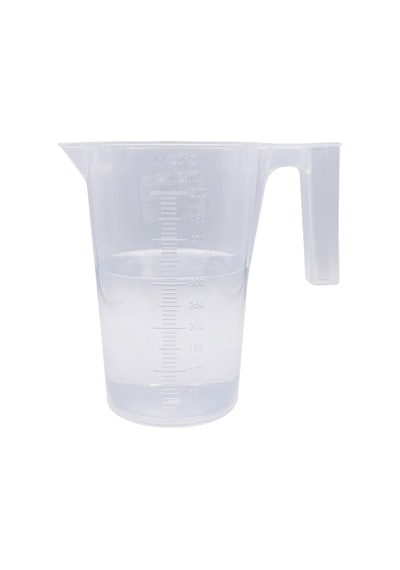 Plastik Kulplu Ölçü Kabı Beher 500 Ml 1/2 Litre Şeffaf