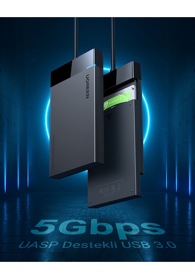 Ugreen Usb 3,0 2,5 İnç Harici Hdd Ssd Disk Kutusu