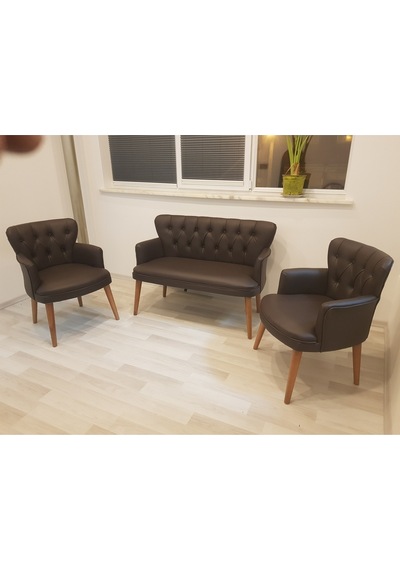 Ofis Koltuğu Bekleme Salonu Kafe Sandalyesi Çay Seti Koltuk Takımı Bahçe Sandalyesi Berjer 2+1+1