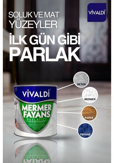 Fayans Ve Mermer Parlatıcı 1l - Tüm Yüzeyler Için Parlatıcı Vernik - Mermer, Fayans, Parke Parlatıcı