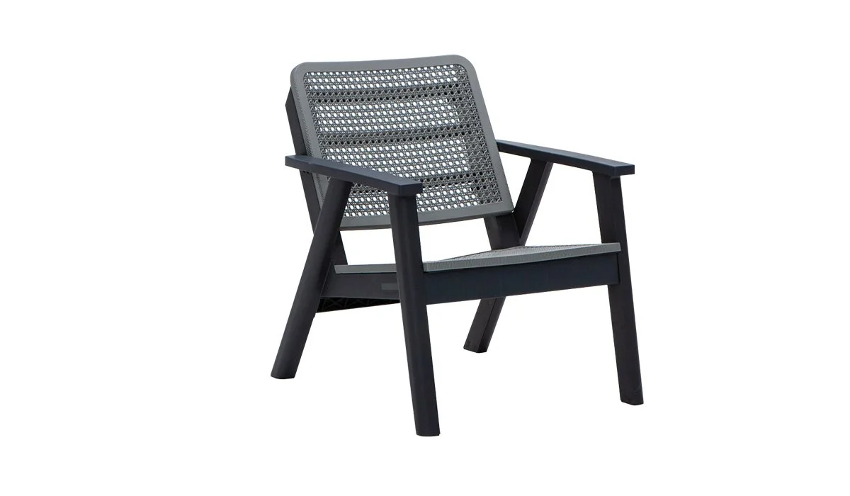 Gordon 2+1+1+s Bahçe & Balkon Oturma Grubu Mindersiz Gri