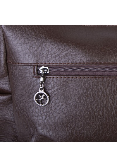 Nas Bag Çok Gözlü Yumuşak Ve Hafif Yapılı Çift Askılı Omuz Ve Çapraz Çanta 30x24 Cm Kahve Victoria