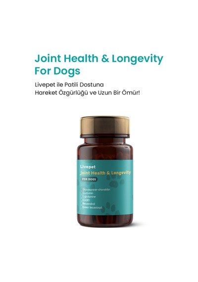 Livepet Köpekler Için Eklem Sağlığı Ve Longevity Tableti 60 Tablet