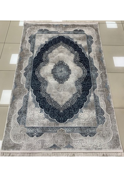 Padişah Halı Santo 31882 036 Serisi Akrilik Salon Oturma Yatak Odası Halısı Gri - Mavi