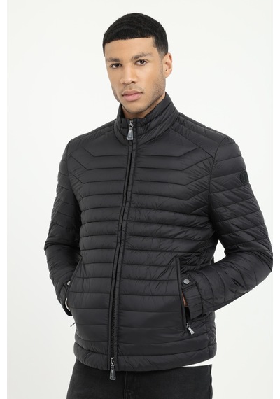 Dufy Erkek Slim Fit Kapüşonlu Siyah Mont-25389