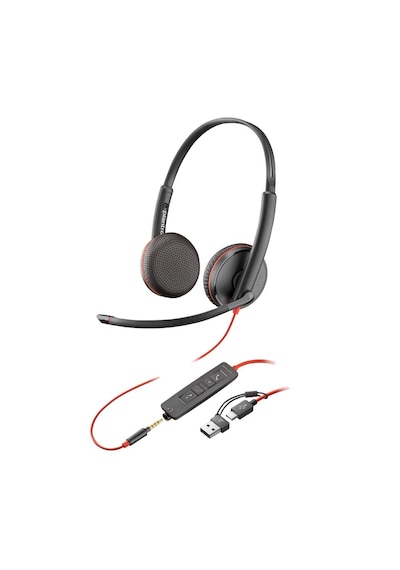 Poly Blackwire 3225 Stereo Usb-c Mikrofonlu Kulaklık +3,5 Mm Bağl