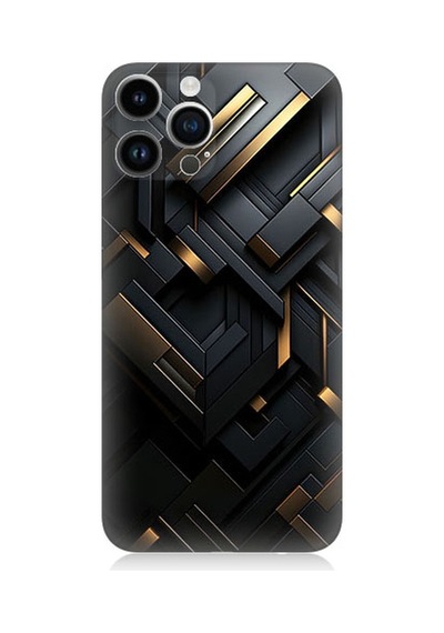 Apple Uyumlu iPhone 14 Pro  Geometrik Desen Desenli Silikon Kılıf