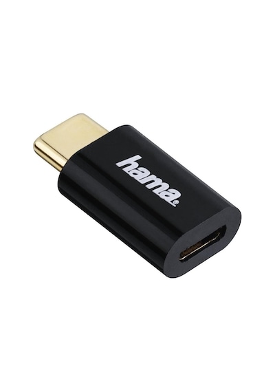 Adaptör, Micro Usb Soket- Usb -c Fiş, Siyah