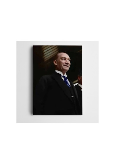 Atatürk Tebessüm Kanvas Tablo
