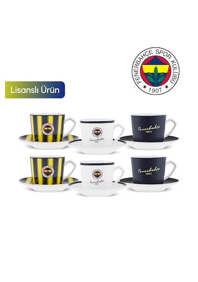 Karaca X Fenerbahçe Lisanslı 6 Kişilik Kahve Fincan Takımı 80 Ml Lacivert