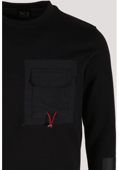 Erkek Sweatshirt Siyah Ön Cep Detaylı Relaxed Fit Double Face Crewneck Ncs Jeans 1640-siyah Siyah Erkek Sweatshirt Siyah Ön Cep Detaylı Relaxed Fit Double Face Crewneck Ncs Jeans 1640-siyah Siyah