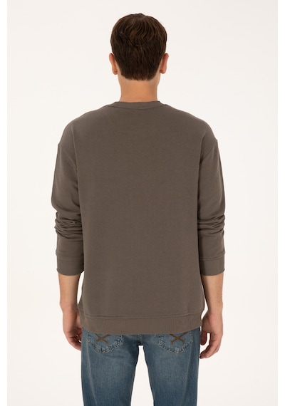 U.s. Polo Assn. Erkek Vizon Sweatshirt 50309040-vr052 Vizon