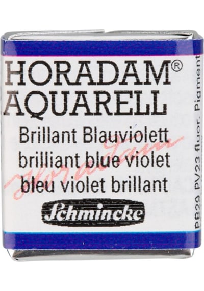 Schmincke Horadam Aquarell Artist Sulu Boya Brilliant Blue Violet Yarım Tablet
